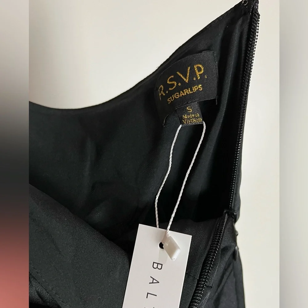 (Black)Morgan One Shoulder Gown - Picture 11 of 14